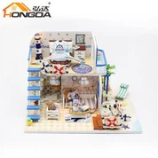 1:24 Scale Tiny House Building ชุดตุ๊กตาชุด